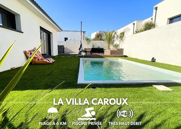 Villa Contemporaine Avec Piscine Chauffee Proche Des Plages